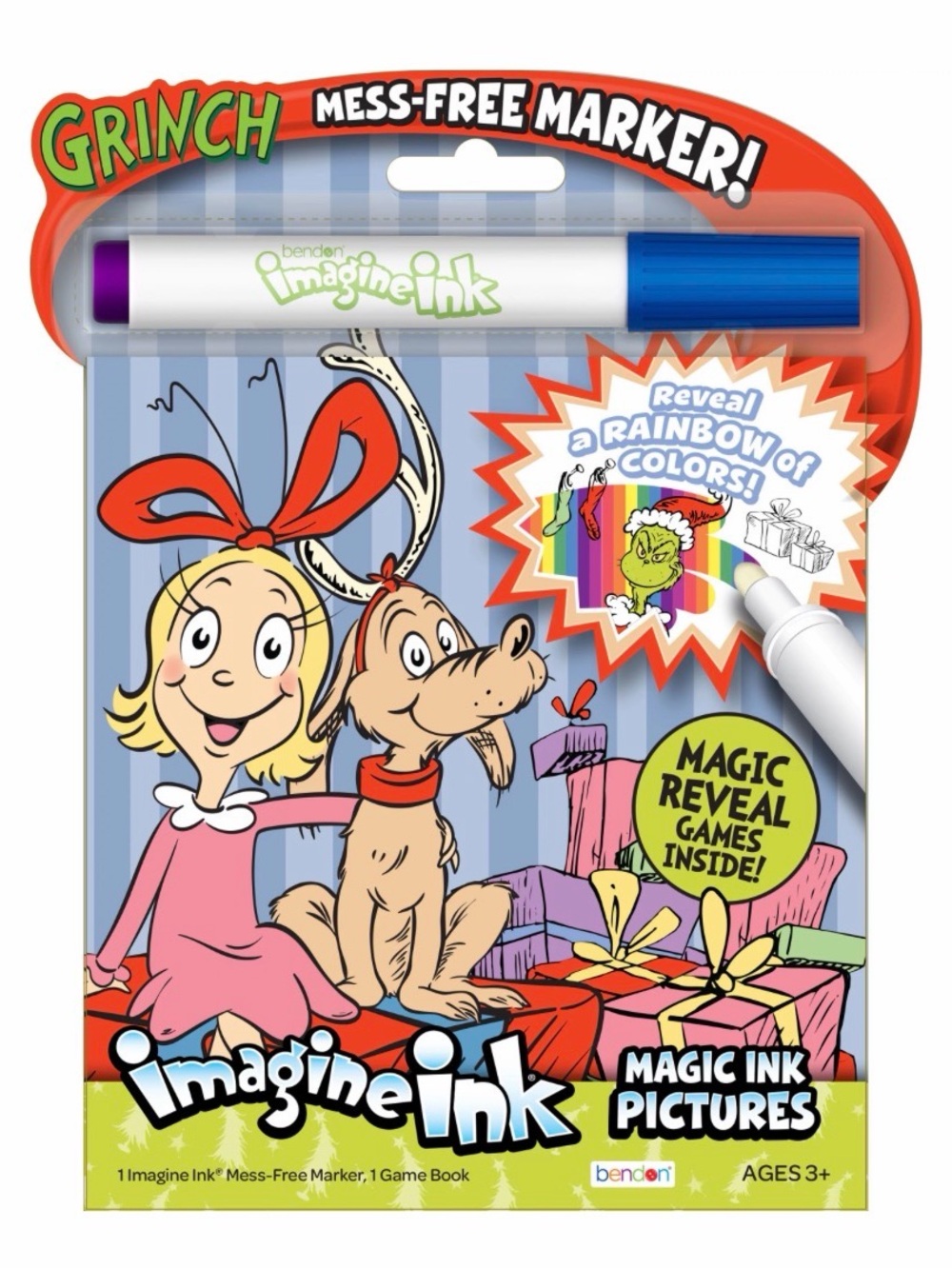 Imagine Ink Grinch Mess-Free Marker Book